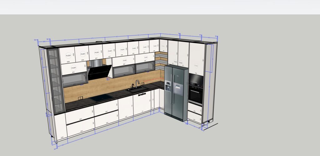 köögiprojekt 3D plaan – köögilahenduse valimine